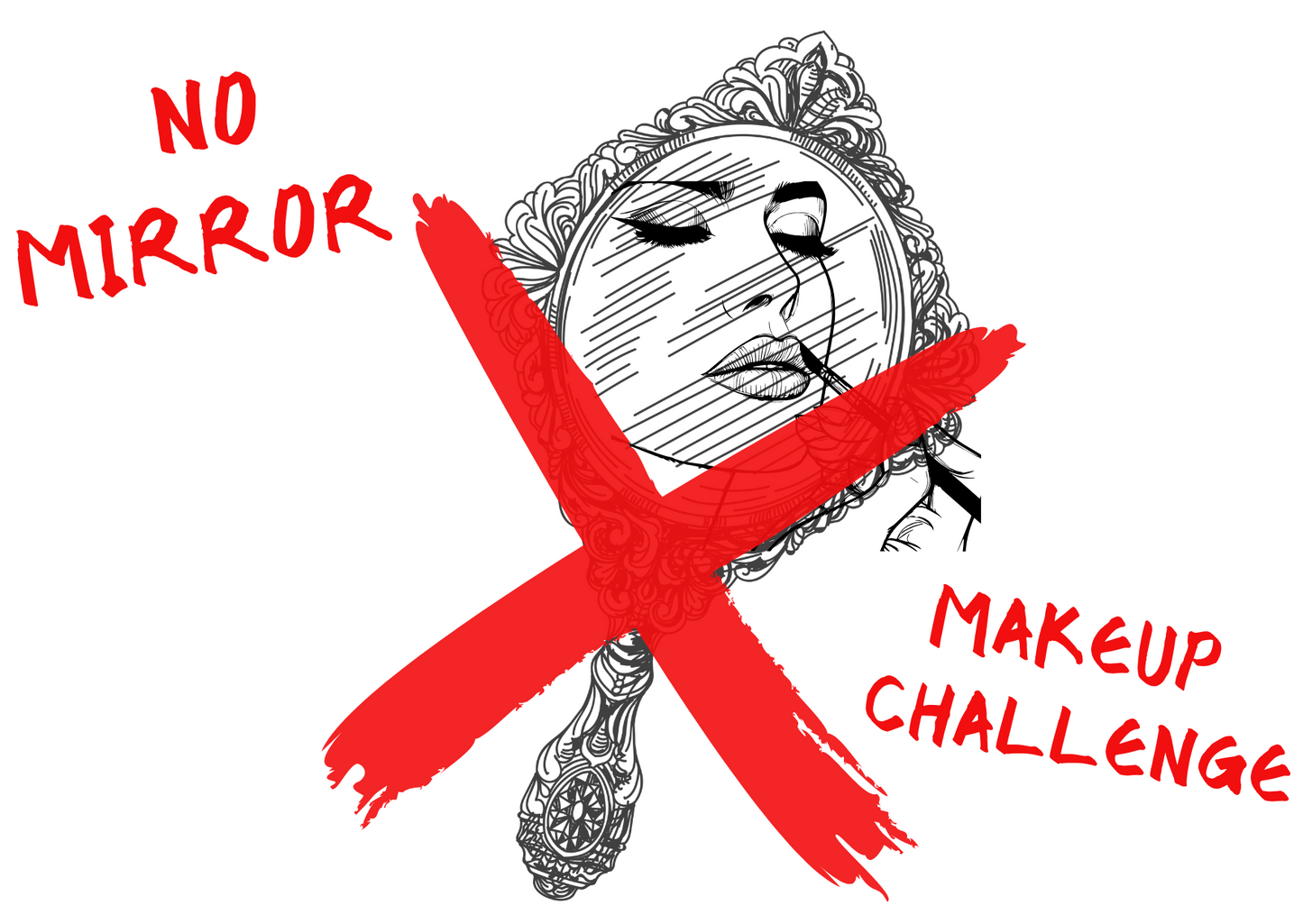No Mirror Makeup Challenge