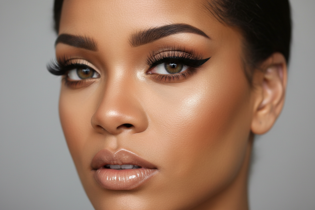 a makeup look like rihana