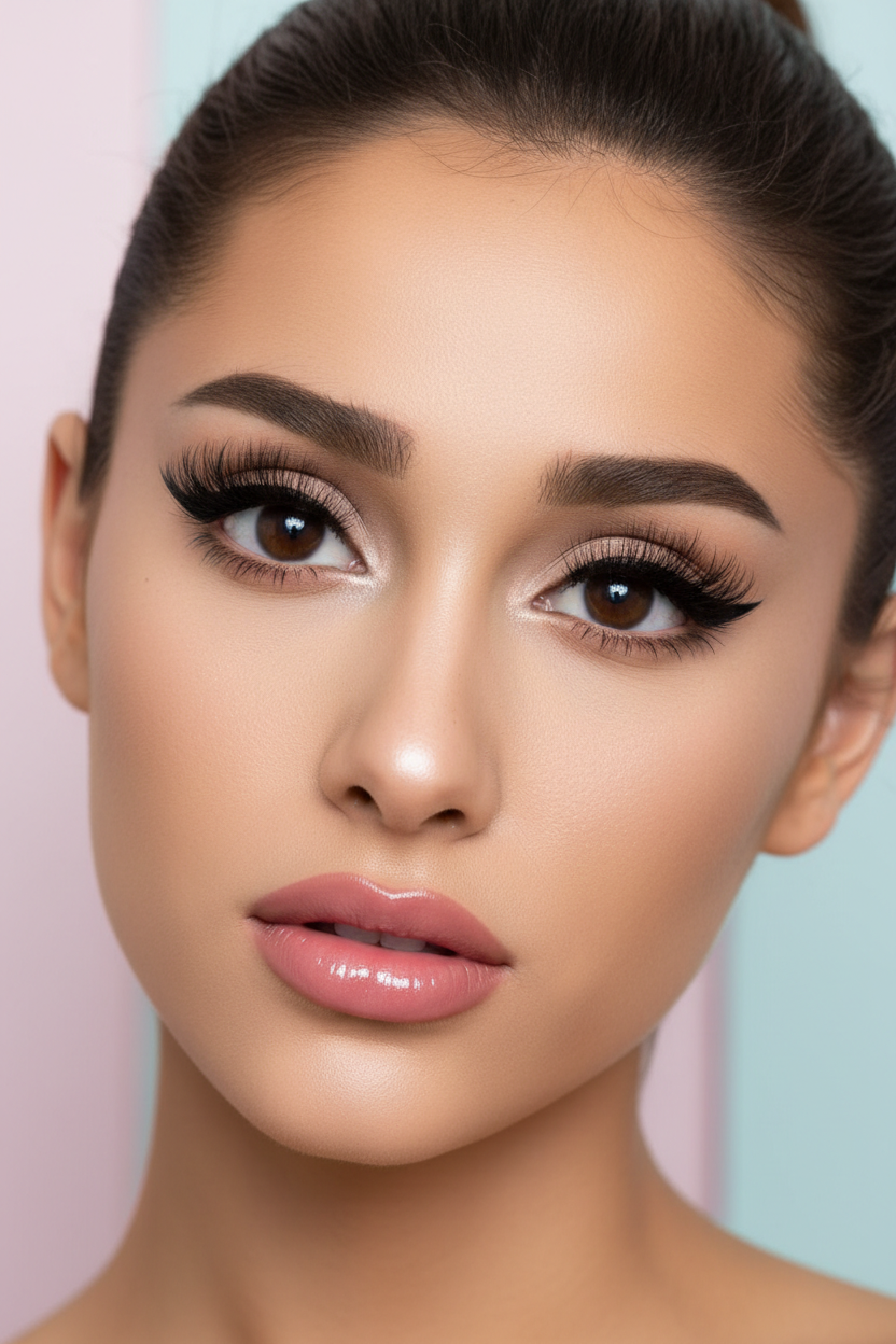 create a makeup look like ariana grande